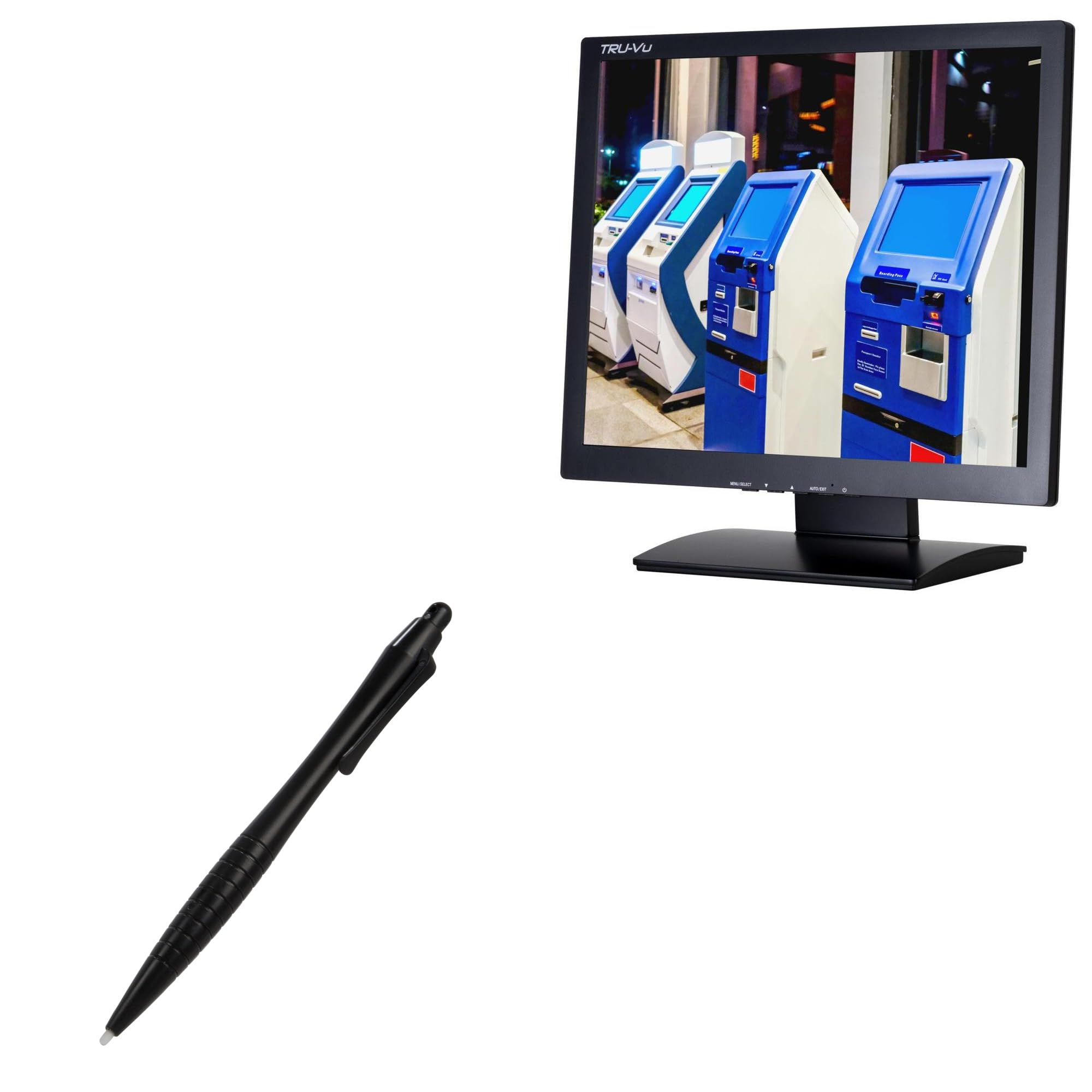 BoxWave Stylus Pen Compatible with TRU-Vu VMLTR-15CL - DirectTip Resistive Stylus, DirectTip Resistive Stylus - Jet Black