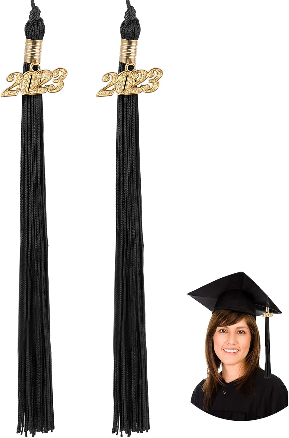 2023 Tassel Graduation2Pcs Graduation Tassel Charms for