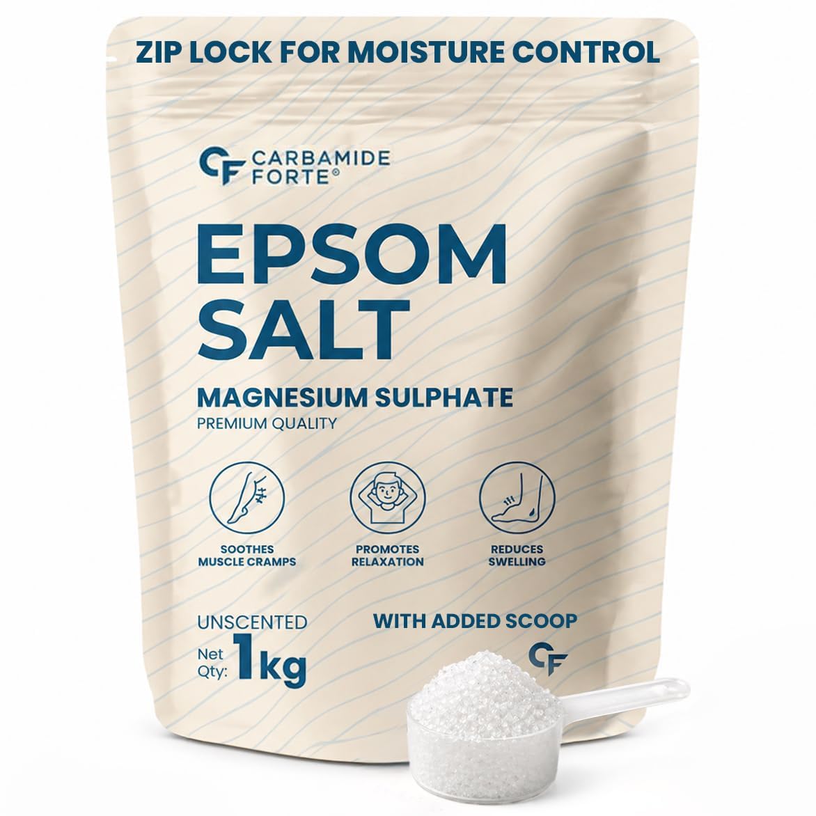 Carbamide Forte Epsom Salt for Foot Soak, Refreshing Bath Soak & Gardening | Relieves aches & pain | Epsom Salt - 1KG-picture-38