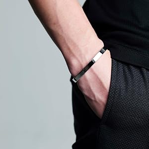 Amazon.co.jp: [4℃HOMME+] (ヨンドシーオムプラス) シルバー バングル