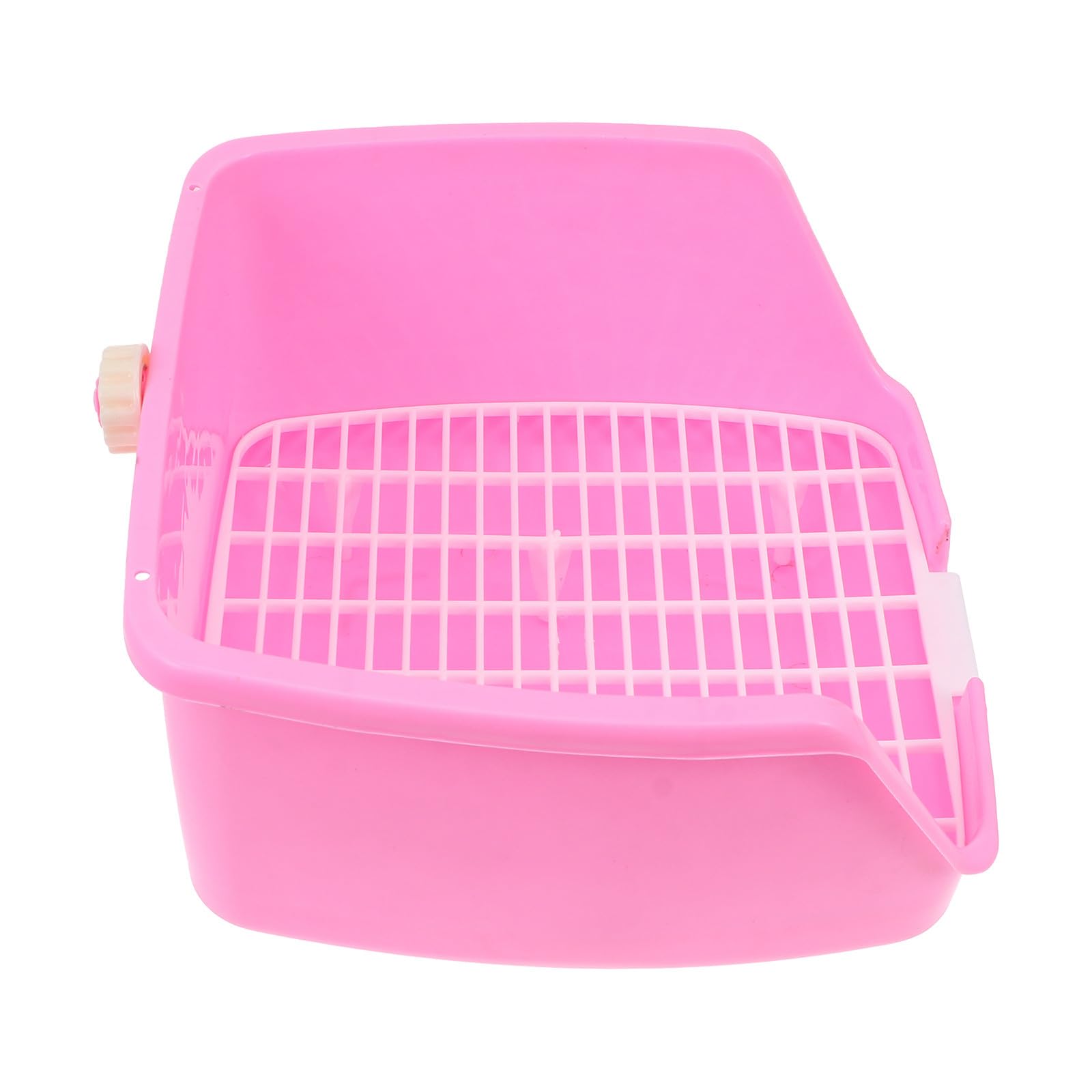 Hohopeti Lettiera per Animali Domestici in Gabbie per Piccoli Animali P Rosa in Plastico Griglia Staccabile e Facile da Pulire per Furetti e Porcellini D'india