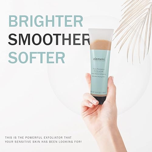 Miniatura 6 de elemeni Exfoliante facial para el cuidado de la piel, exfoliante facial orgánico para hombres y mujeres, limpiador facial y mascarilla revitalizante