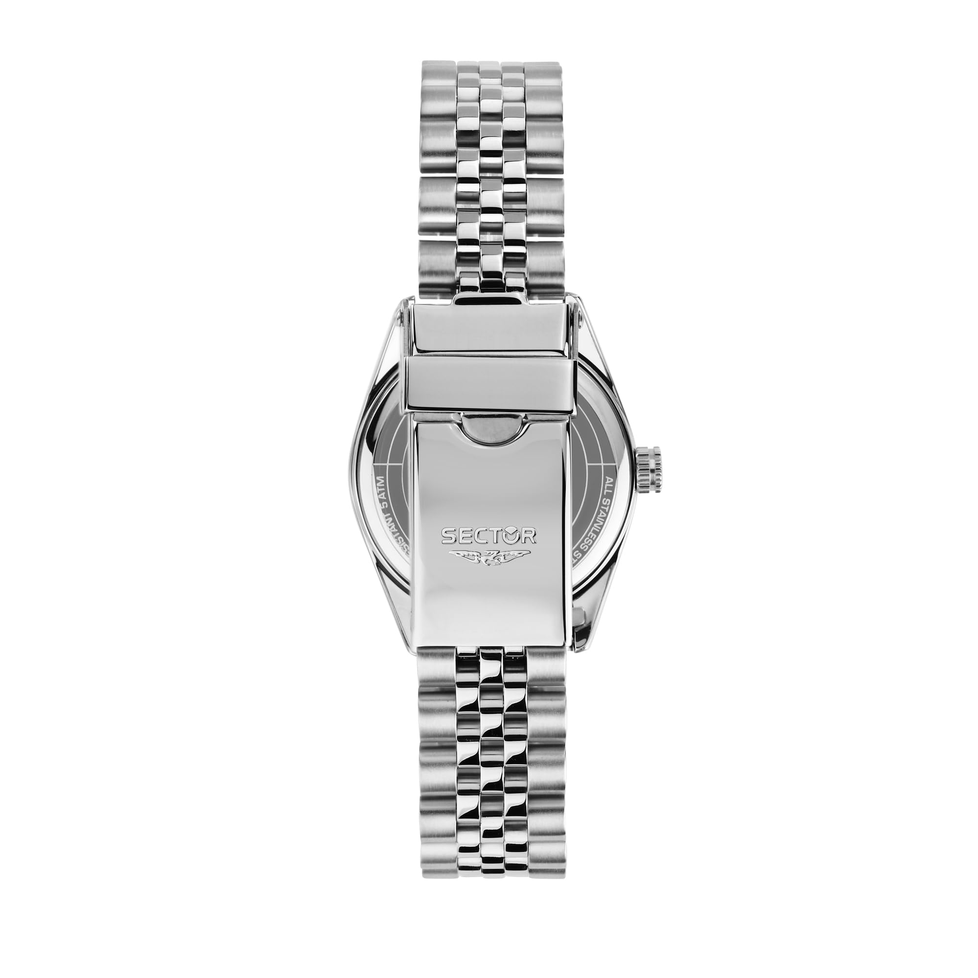 Sector No Limits Orologio Donna, Tempo, Data, Analogico, Cinturino in Acciaio, Cassa 32 mm, Collezione 240 - R3253240514