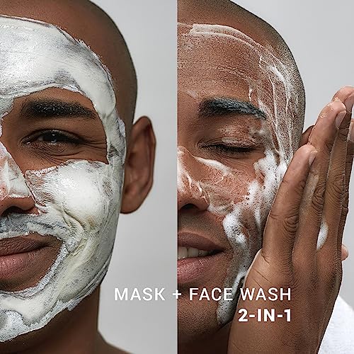 Shakeup Cosmetics Mens Face Wash & Mask for Oily Skin 2-in-1 Formula for Oil Control & Breakout Prevention. Vegan with Volcanic Pumice - Image 4