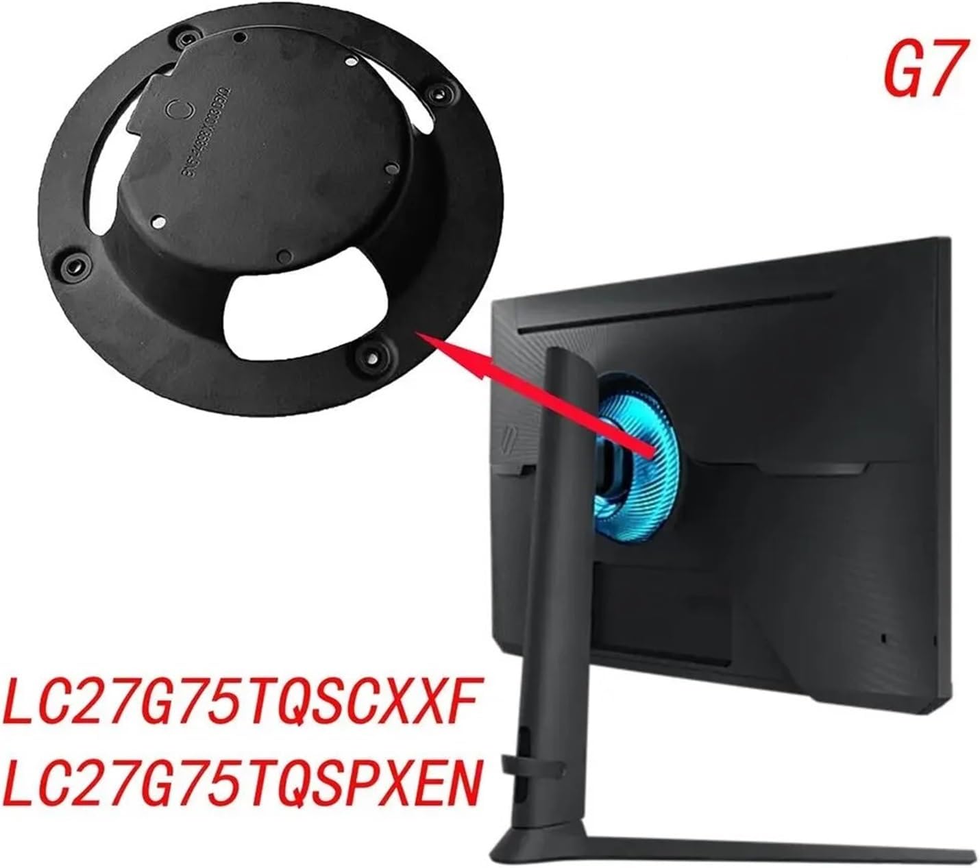 モニターアダプター、Compatible for Odyssey G7 27インチ壁掛けブラケット LC27G75TQSWXXL L