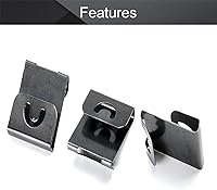 Vista 3 de MroMax Ganchos para colgar marcos de fotos, 0.012 in de grosor de metal en forma de S, clips para colgar fotos, 50