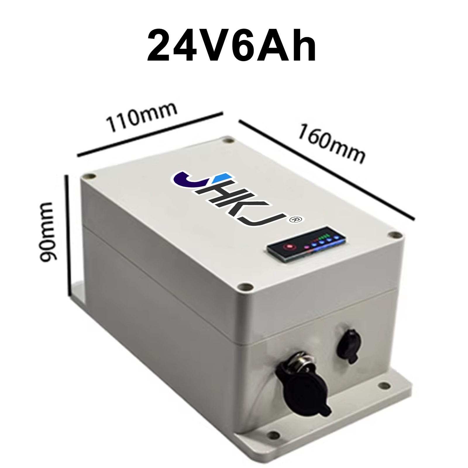 Batterie Lithium-Fer-Phosphate 24 V Portable pour extérieur, 6 Ah, 12 Ah, 24 Ah, 36 Ah, 42 Ah, 54 Ah, 60 Ah, Batterie Externe pour Tondeuse à Gazon/énergie Solaire/Enceinte