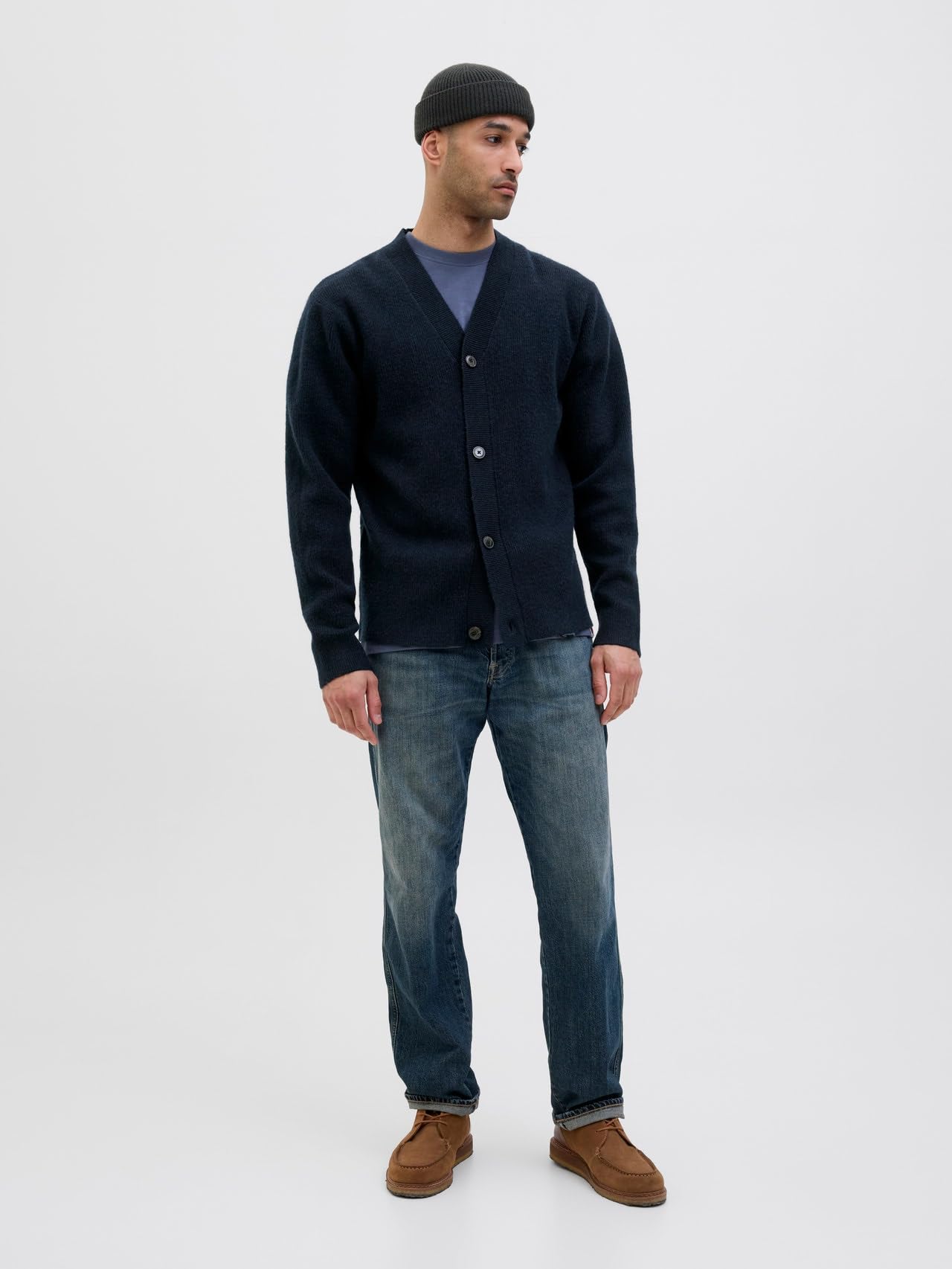 R.d.d. royal denim division Rddlarry Cárdigan de Punto L/S Sn Hombre Pack de 1