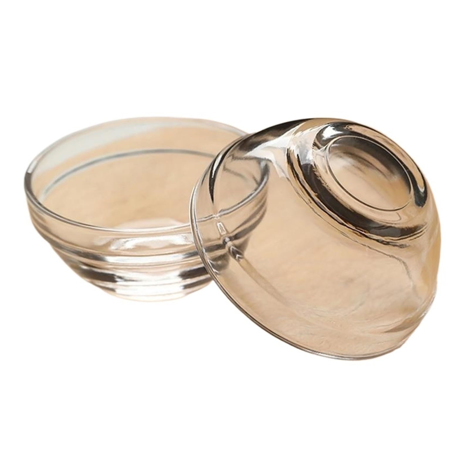 Coppe Gelato Set di 12 Ciotole for Gelato Piccole Ciotole in Vetro Ciotole Trasparenti impilabili Piatti da Dessert Rotondi Piatti Laterali Rotondi Set di Ciotole in Vetro per Dessert