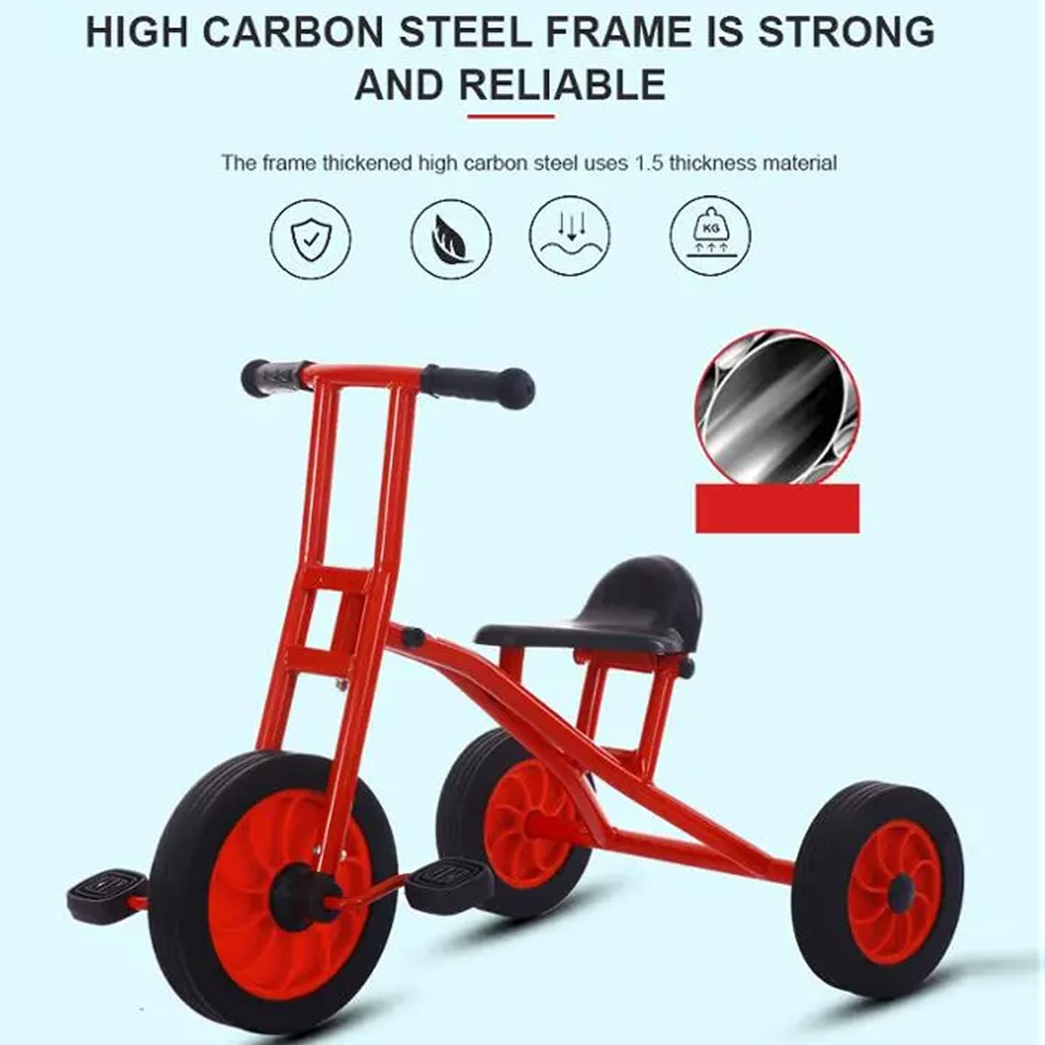 Amazon.co.jp: 2～6歳向けの子供用三輪車、ゴム製車輪付きの幼児用