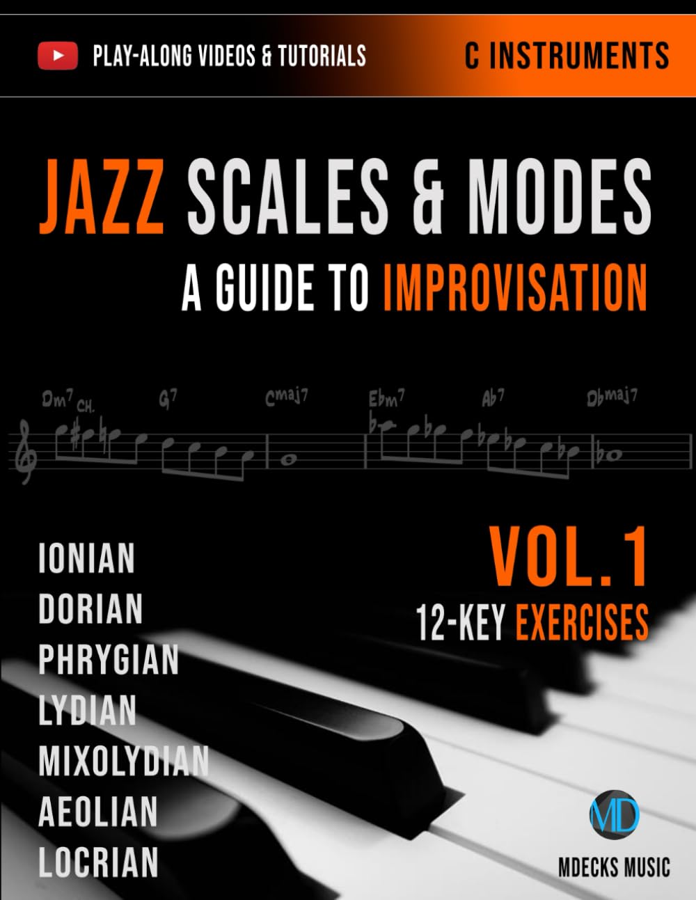 Jazz Scales & Modes Vol.1 A Guide To Improvisation Music, mDecks