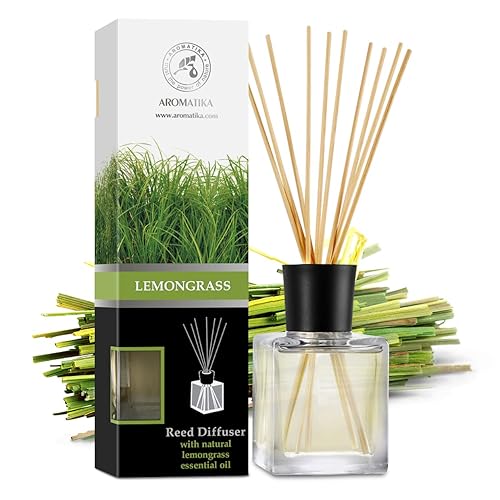 Miniatura 9 de Difusor de Fragancia para Habitación Hierba de Limón 6.8 Fl Oz - 200ml - con Varillas de Bambú - con Aceite Esencial de Hierba de Limón Puro y