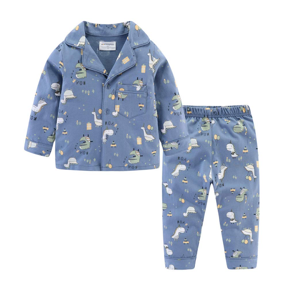 Mud Kingdom Niños Niñas Conjunto de Pijamas Caricatura Abotonar