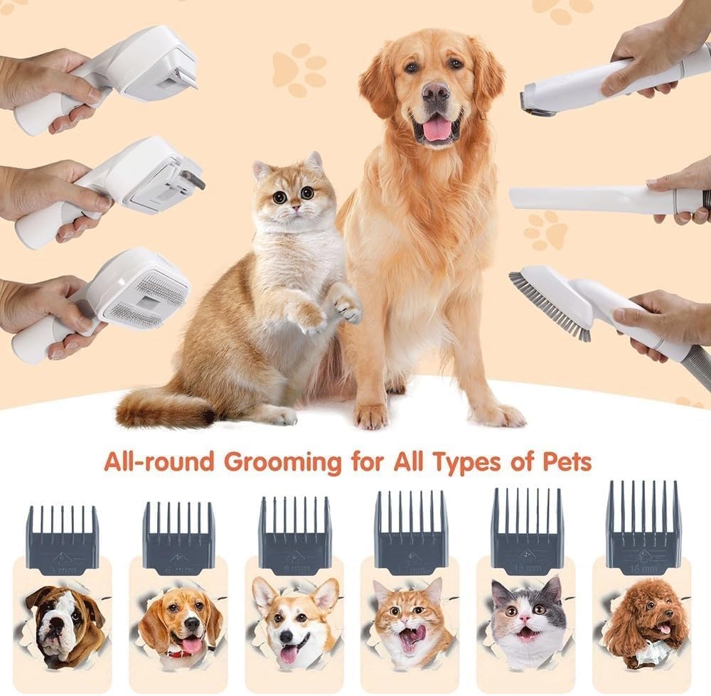 Asciugacapelli Professionale for Cani, Temperatura A velocità Continua, Regolabile for Caldo E Freddo, Soffiatore for Peli di Animali Ad Alta velocità