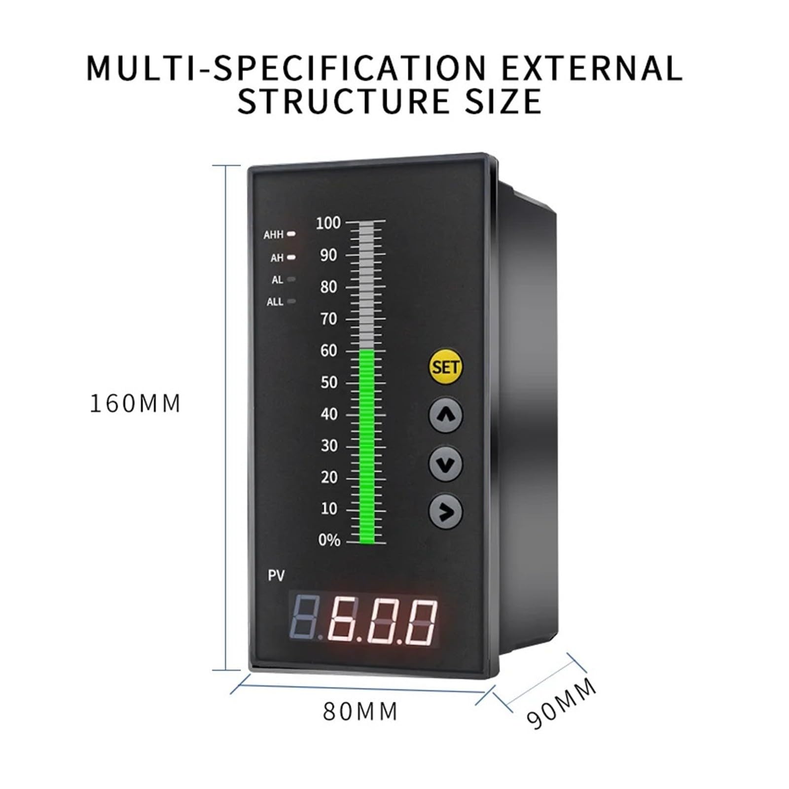 Controlador De Nivel De Líquido AC220V 4-20mA 4 Relés RS485
