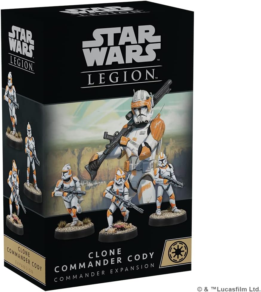 Atomic Mass Games Star Wars Legion Clone Commander Cody Expansion | Two Player Battle Game | Miniatures Game | Strategy Game for Adults and Teens | Ages 14+ | Average Playtime 3 Hours | Made
