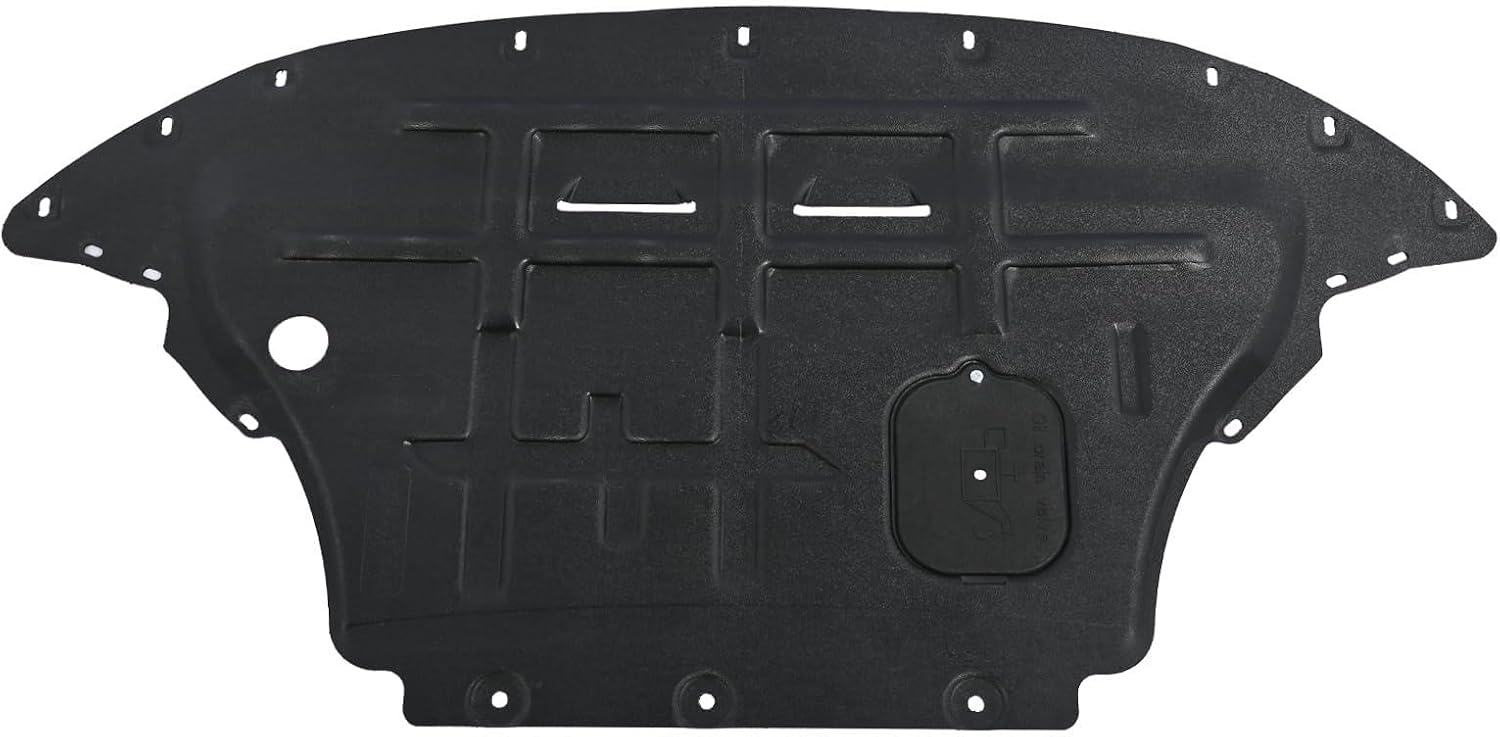 Engine Splash Shield Guard for Audi Q5 2009-2017 / SQ5 2014-2017 - Heavy-Duty PVC Skid Plate for Engine & Radiator - w/Extended Cover, Service Holes & Vent Design