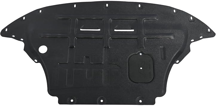 Engine Splash Shield Guard for Audi Q5 2009-2017 / SQ5 2014-2017 - Heavy-Duty PVC Skid Plate for Engine & Radiator - w/Extended Cover, Service Holes & Vent Design