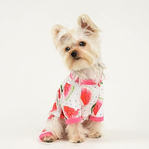 Miniatura 7 de Pijamas para perros pequeños, pijamas para cachorros, pijamas de 4 patas para chihuahua, Yorkie, primavera y verano, enterizo, ropa para mascotas,