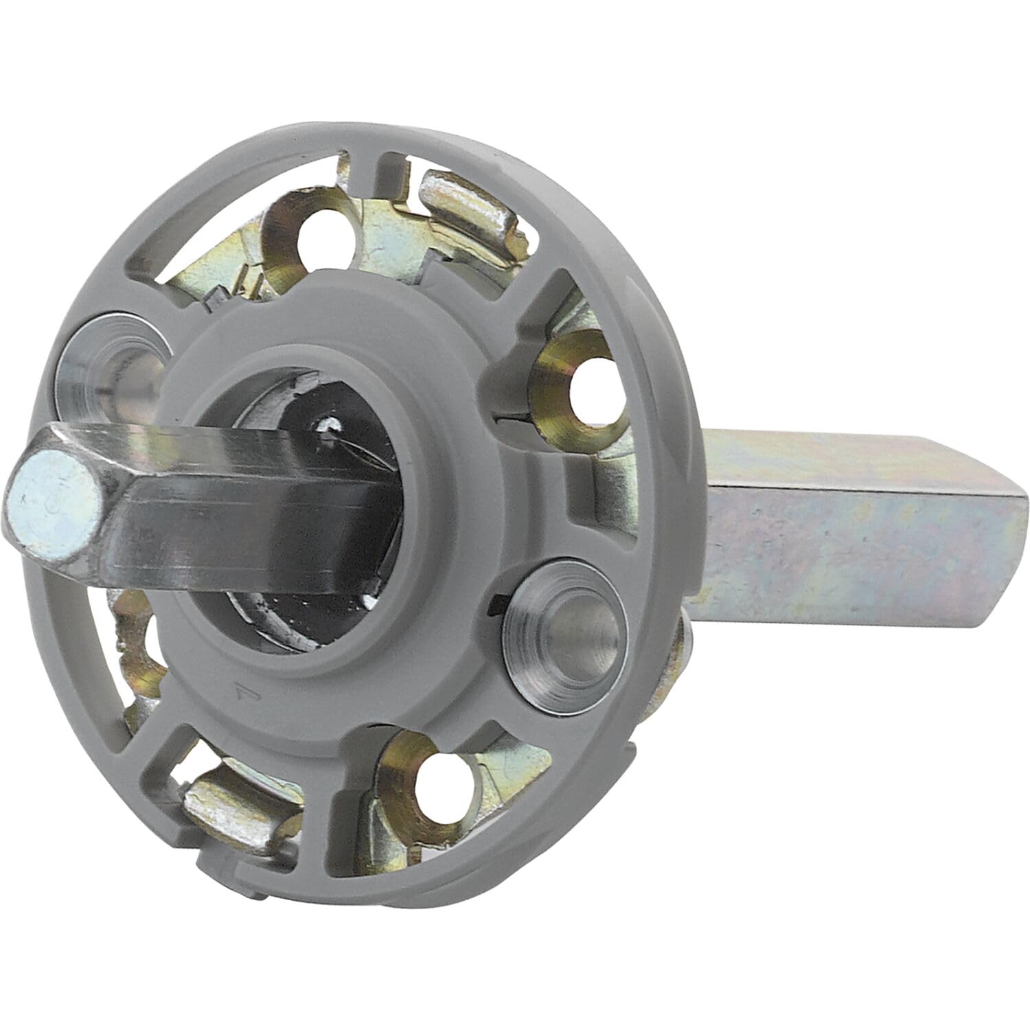 HOPPE Mounting Module UP52/RFL Round Door Handle Rosette VK 10/72 mm Steel Aluminium Coloured, Silver