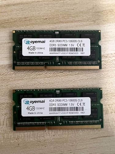 NEMIX RAM 2GB DDR3 1333MHz Laptop Memory - PC3-10600 SODIMM (1.35V) Computer Upgrade