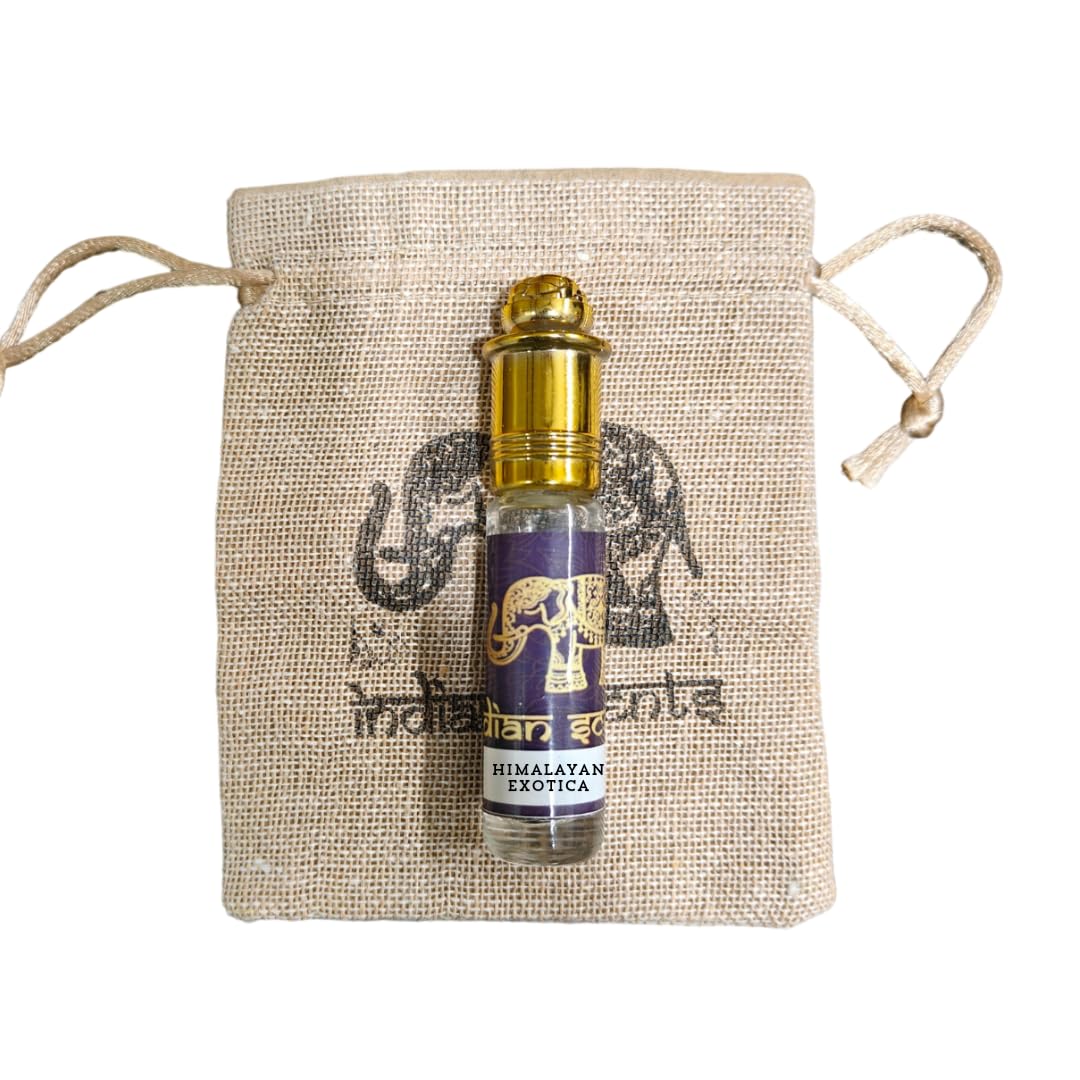 INDIAN SCENTS Himalayan Exotica Attar – Alcohol-Free Natural Perfume Oil | Buransh Flower & Other Himalayan Floral Blend | Long-Lasting Unisex Fragrance – 8ml Roll-On Ittar