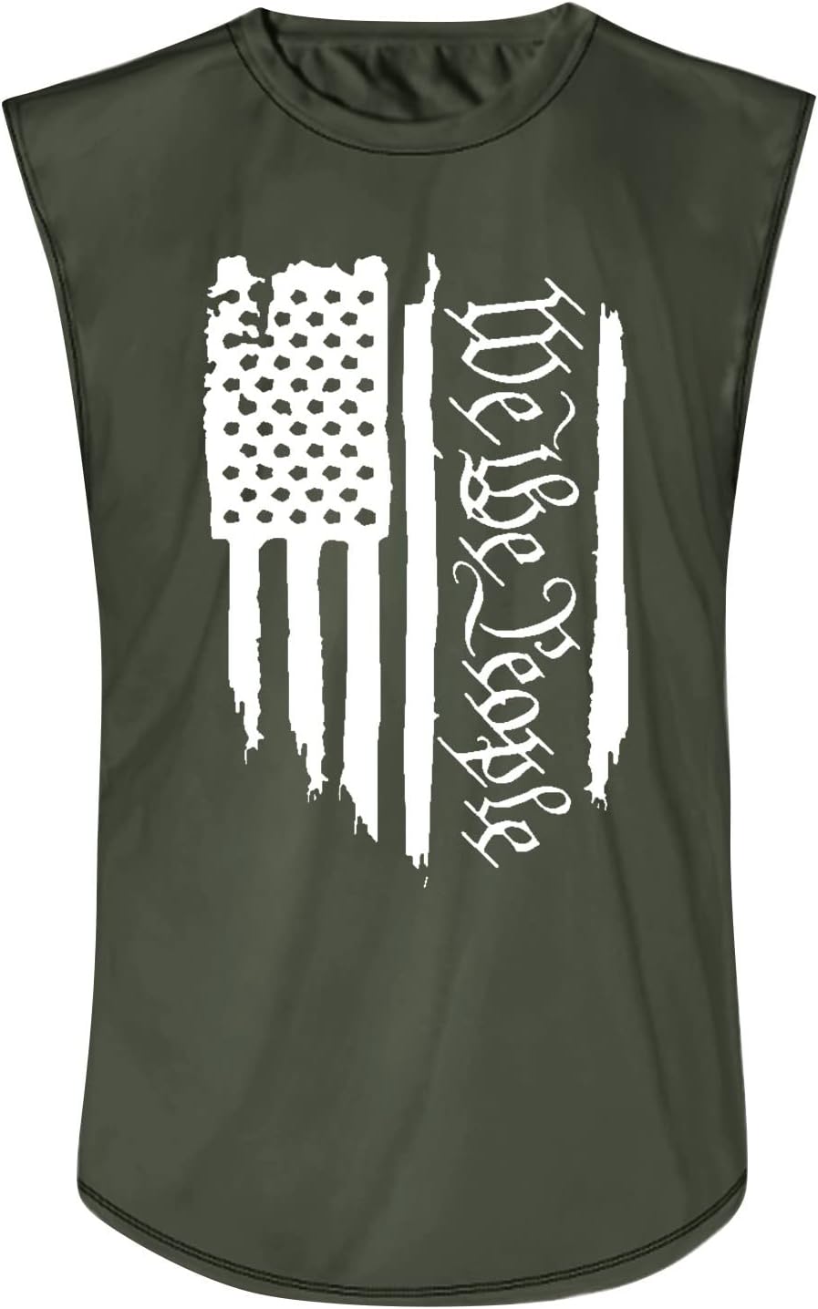 Ymosrh Men's Sleeveless Tee Shirts 4th of July Shirt USA Flag Patriotic Gym Workout Independence Day Shirt, S-4XL