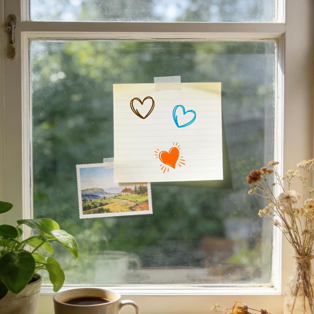 ANATTASOUL 2PCS Wooden Rubber Stamps Heart Ink Stamps for Crafting, 2.36"*0.59" Cute Small Wood Stamps Set for DIY Scrapbooking Supplies,Card Making, Letter, Album, Journaling Decoration