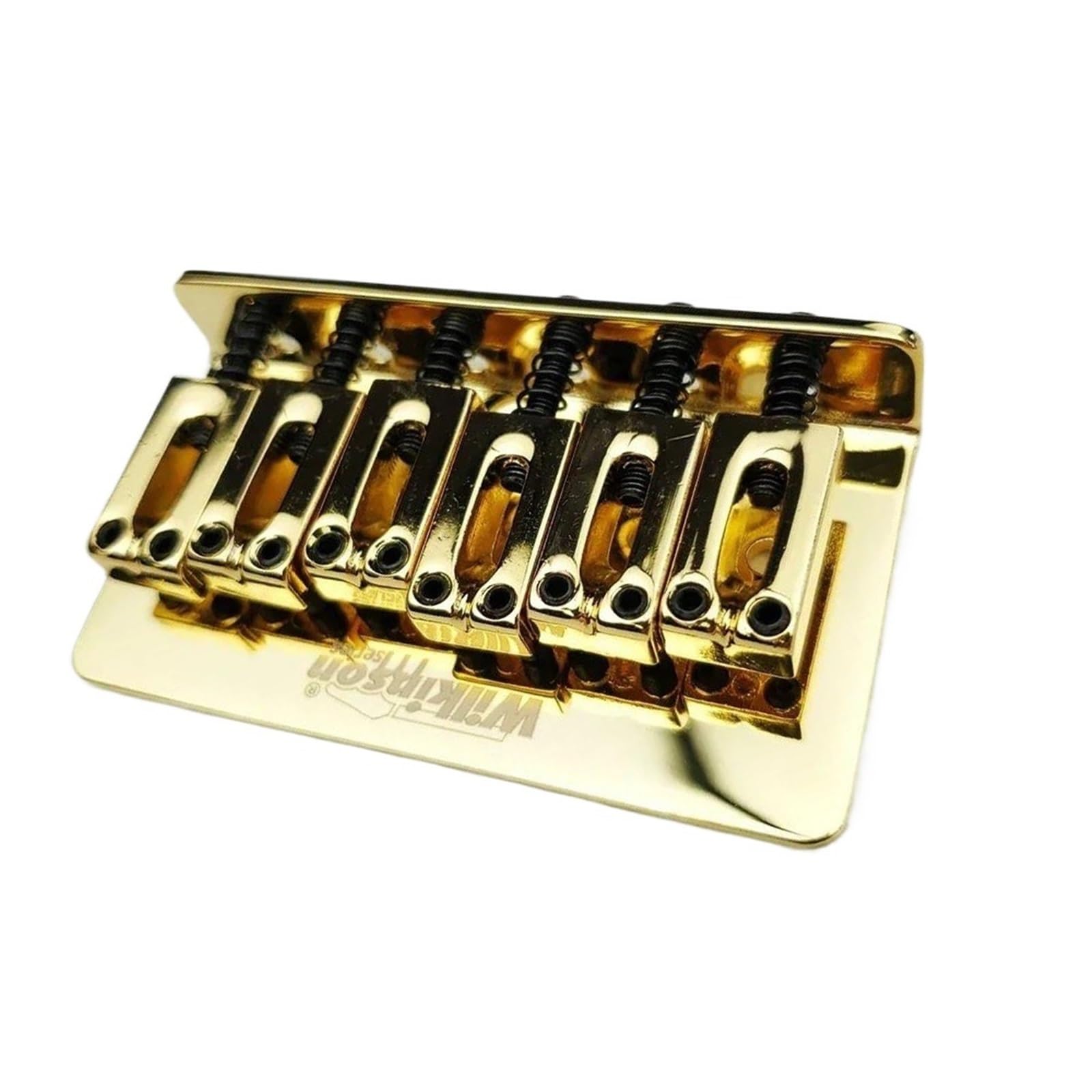 Gitarrenbrücken-Bausatz E-Gitarre Feste Brücke Saite Durchgehende Brücke Steg Saitenhalter Saitenabstand 10,5 Mm Metallmaterial