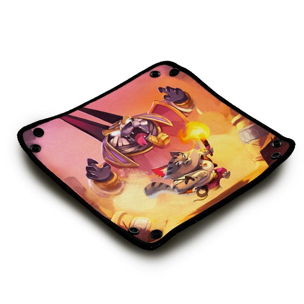 Piste de dés 21x21 cm - Plateau Pliable - Immersion Haute Qualité pour Jeu de Société - l'accessoire Parfait pour Vos Jeux - idéal pour Le Transport - incassable - imprimé en Piste de dés 21x21 cm - Plateau Pliable - Immersion Haute Qualité pour Jeu de Société - l'accessoire Parfait pour Vos Jeux - idéal pour Le Transport - incassable - imprimé en