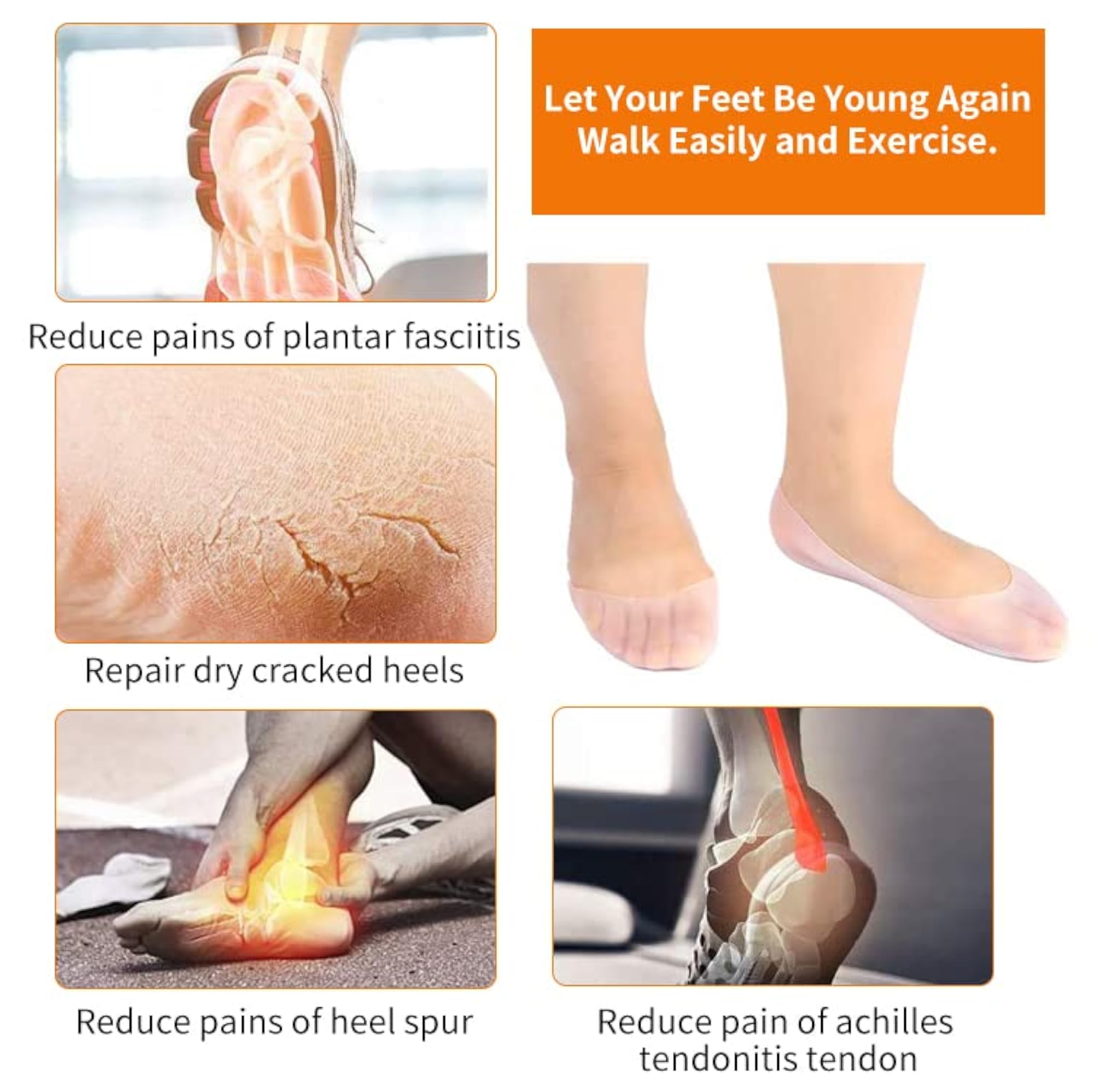 Anti Crack Silicone Foot Protector Moisturizing Socks