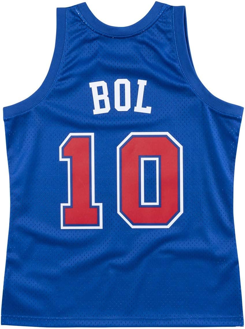 Mitchell & Ness Manute BOL Washington Bullets Men's 1985-86 Swingman Jersey (3X-Large) Blue - Image 2