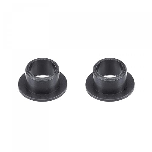Miniatura 81 de uxcell Rodamientos de manga con bridas 0.394 in Diámetro 0.472 in OD 0.236 in Longitud POM Envueltos Bujes sin aceite Negro 2pcs