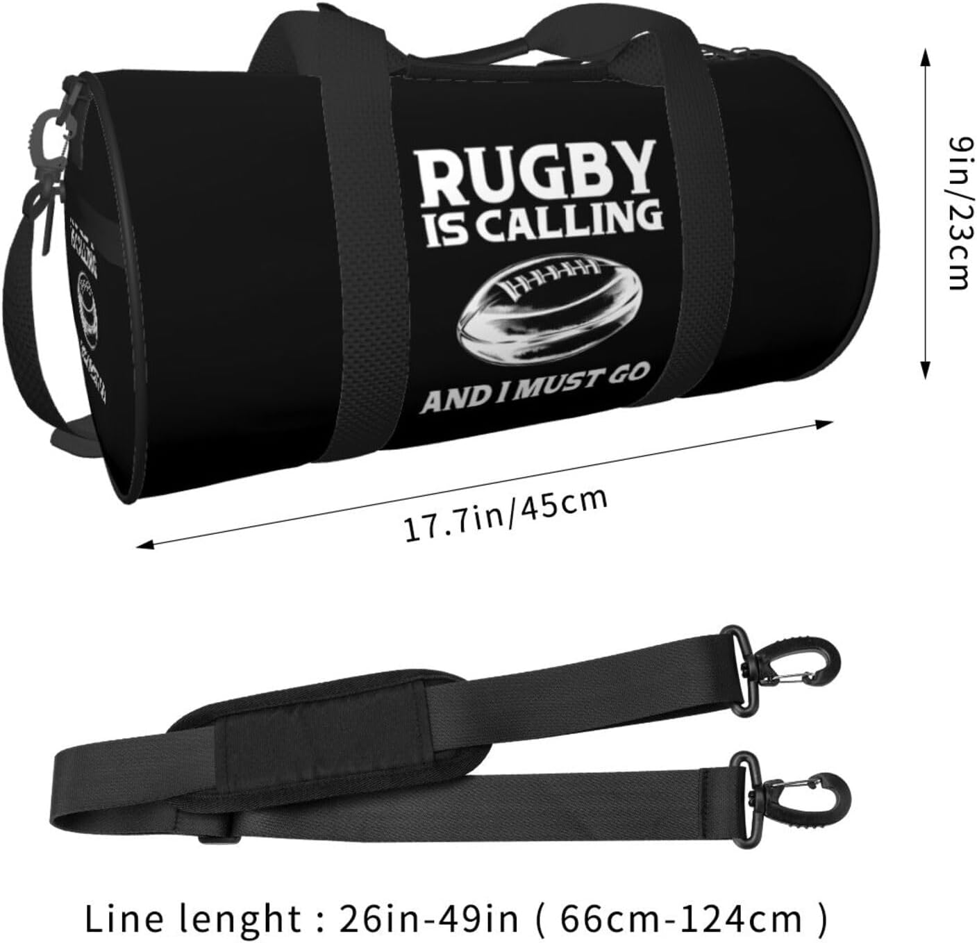Rugby Is Calling And I Must Go Duffel Bag Gym Bag Travel Sports Tote Large Foldable Beach Swim Yoga0