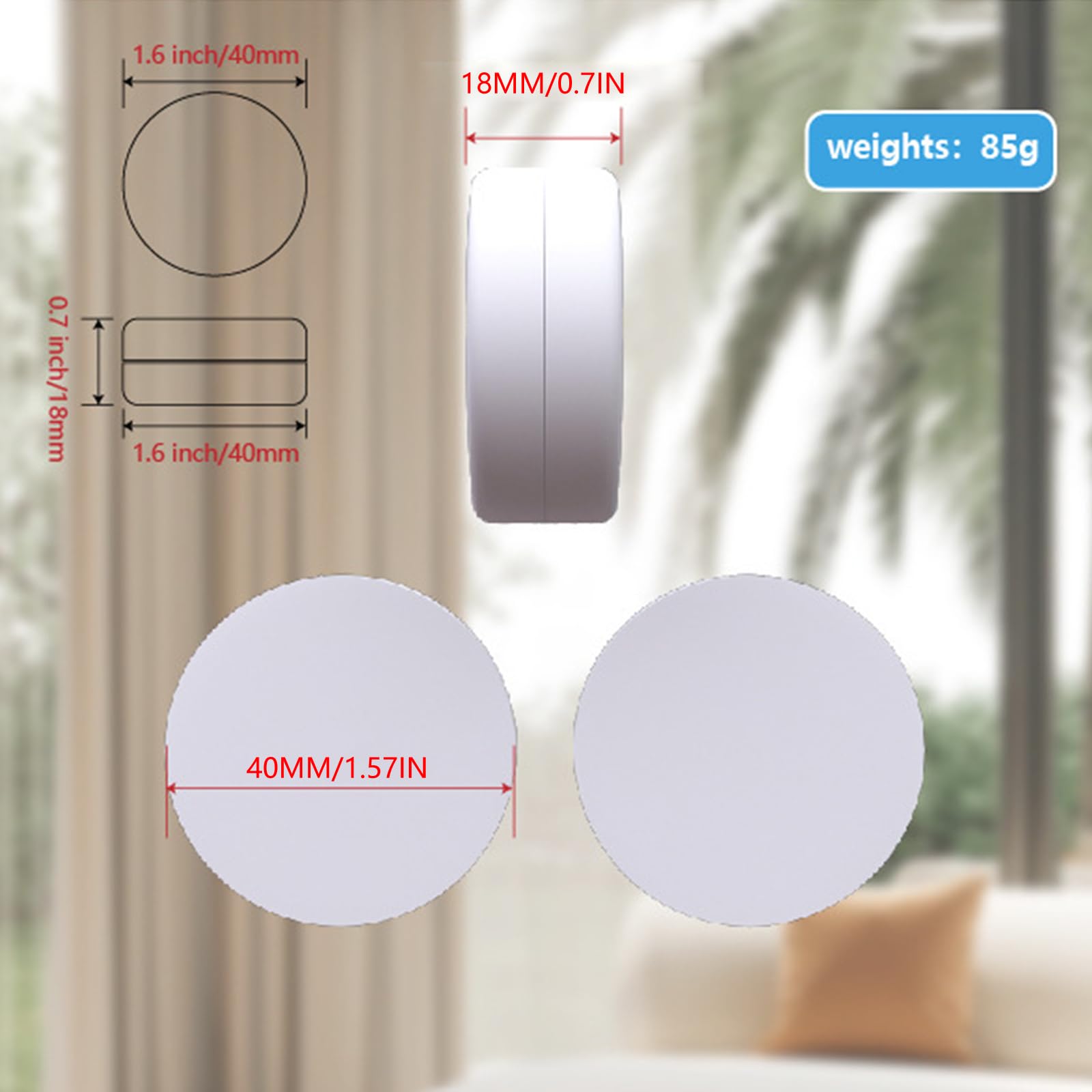Pesos magnéticos resistentes para cortinas de ducha, imanes reutilizables e impermeables para banderas al aire libre, manteles y cortinas, ideal para condiciones de viento