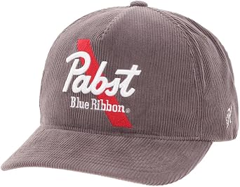 HOOEY Officially Licensed Pabst Blue Ribbon One Size Fits All Adjustable Snapback Hat for Men and Women Mesh Back Trucker Hat