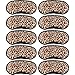 10 Pack Sleep Mask, Leopard Eye Masks Shade Cover for Sleeping, Shift Work, Naps, Travel Pouch Night Blindfold Airplane Relaxing Eyeshade Cover with Nose Pad for Men Women Kids