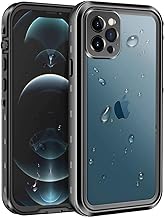 Coque Étanche iphone 12 Pro 6.1", IP68 Imperméable 360°Protection Étui étanche Antichoc Sports Coque Housse Étui de Protection Waterproof Case