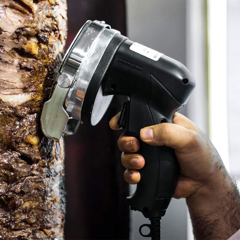 Cortadora Eléctrica De Kebab, Máquina Cortadora De 80 W Que Puede Ajustar El Grosor, Cuchillo Eléctrico De Kebab, Cuchillo De Kebab Turco De Mano, Eléctrico, para Uso Comercial En El Hogar