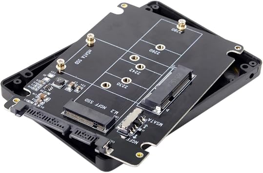 chenyang M.2 NGFF & mSATA SSD to SATA 2.5 inch Hard Disk Case Enclosure(Not Work for NVME SSD)