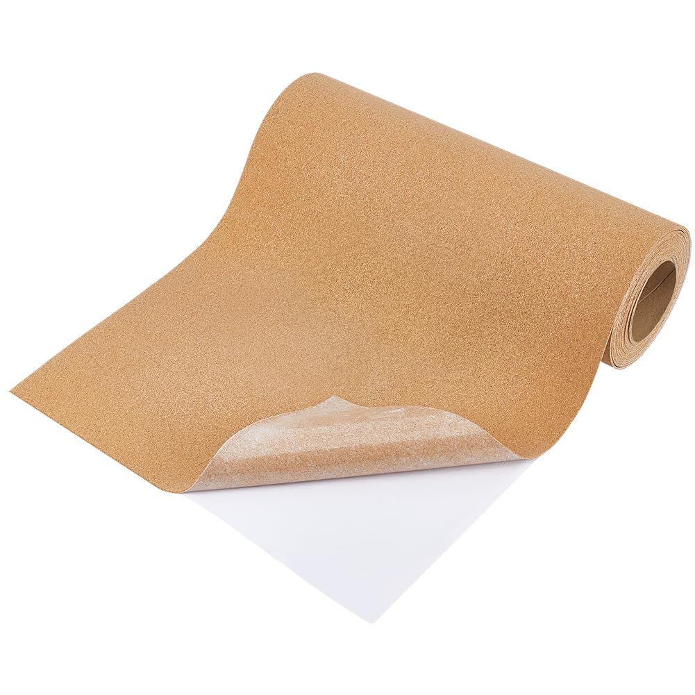 BENECREAT Rollo de Corcho Autoadhesivo 300x40cm 2.5mm Grosor para Manualidades Decoración de Paredes