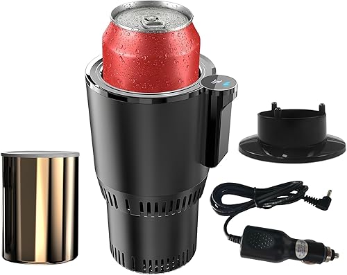 Vista 10 de Portavasos inteligentes para coche con calefacción y enfriamiento, taza con control de temperatura, portavasos para coche Tazas de calentamiento