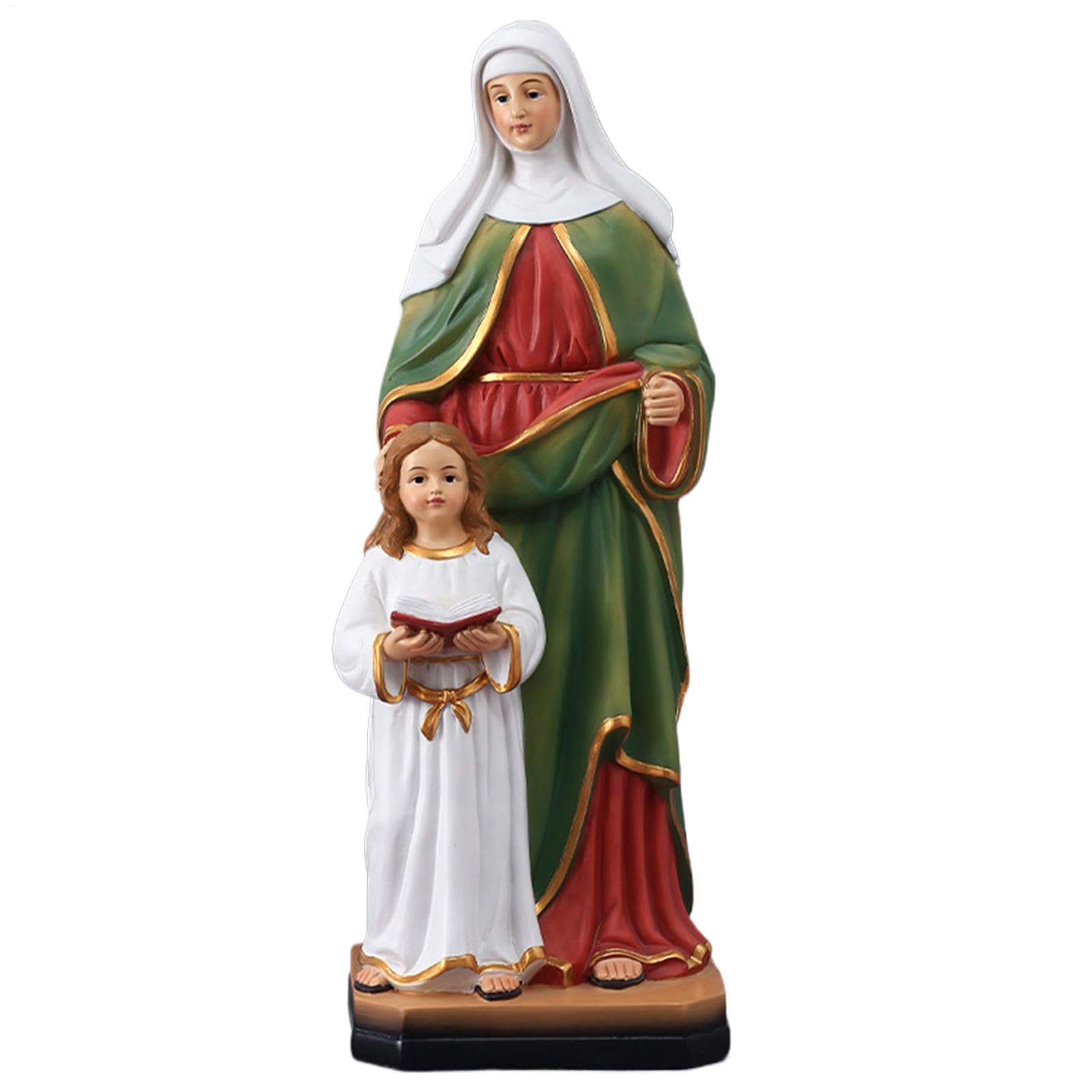 Generisch Statua di San Anna, scultura di San Anna con Maria | statua religiosa decorativa, statua religiosa in resina, da collezione, statua di San Anna per soggiorno