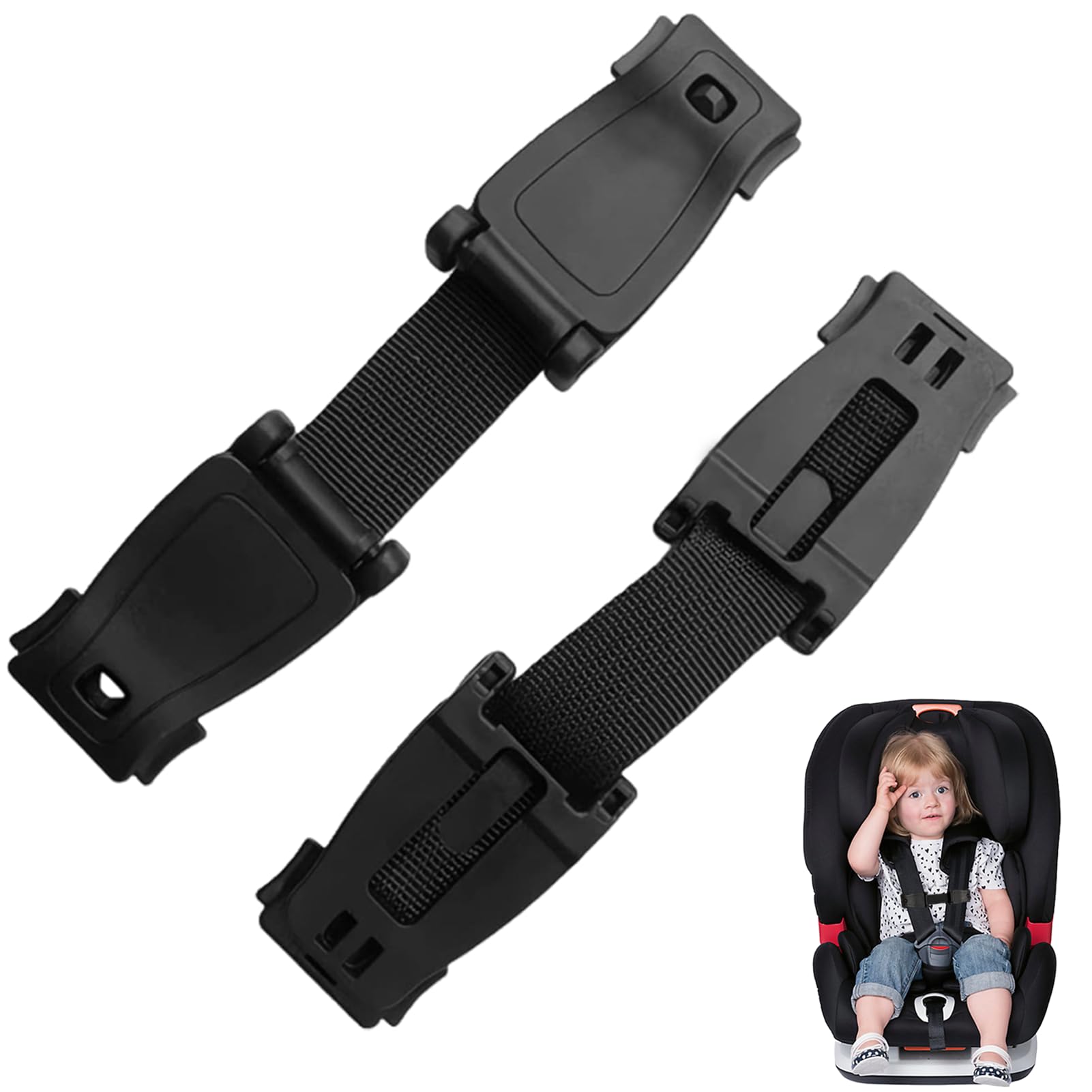 Baby Anti Escape Car Seat Correa Arnés de seguridad Clip para el pecho