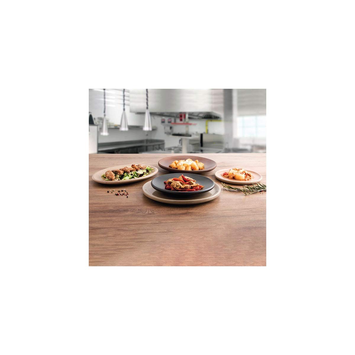 ANAFLOR - Plato Cerámica (25 cm) - Marrón