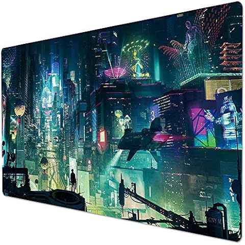 KINPLE Gaming Mouse Pad, Large Extended Mouse Mat 35.4x15.7Inch Non-Slip Rubber Base Desk Mat Cover
