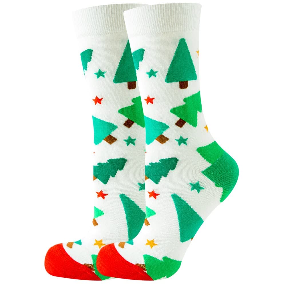 Générique Chaussettes Fantaisie Lot de 10 paires de chaussettes de sport unisexes chaudes et douces. Noir Rouge (White, One Size)