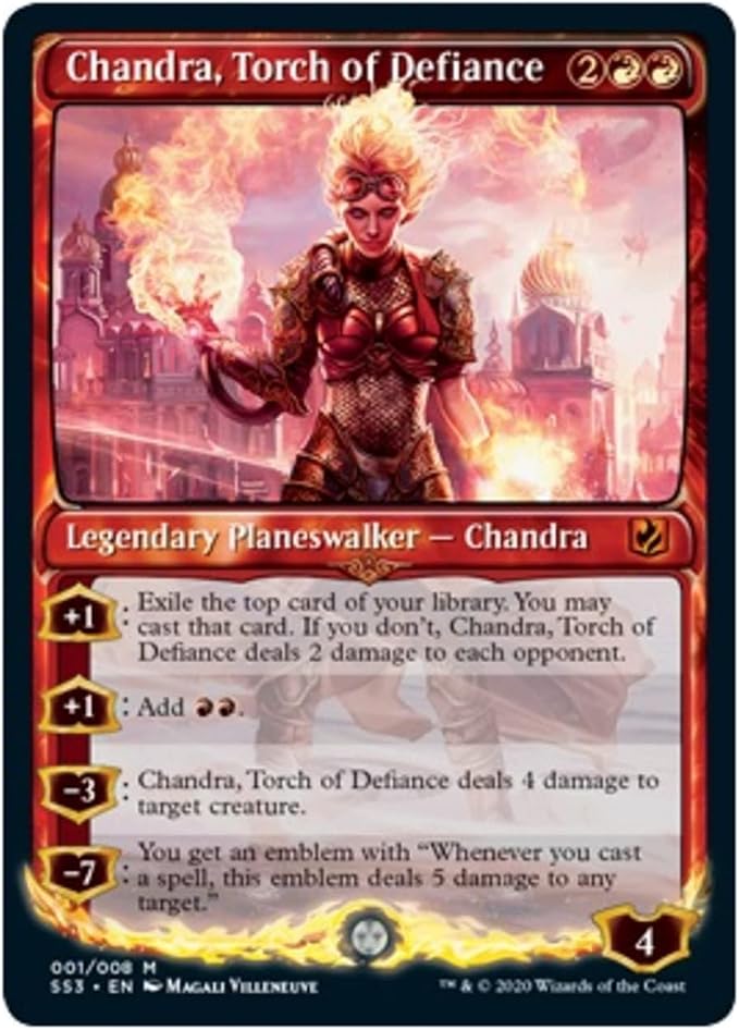 Magic The Gathering MTG Signature Spellbook Chandra miniatura 3