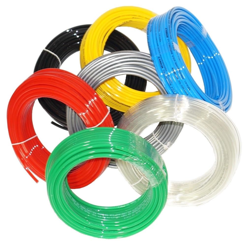 Polyurethan-Schlauch PU-Schlauch PUN PUR Schlauch Pneumatik Druckluft 25m (12 x 9, blau)
