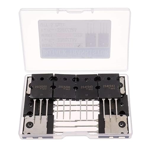 Miniatura 2 de BOJACK 5 pares 2SA1943 2SC5200 Amplificador transistor PNP NPN de alta potencia Negro Audio SiliconTransistor TO-3PL (paquete de 10 piezas)